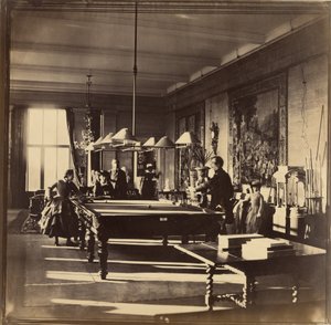 [De biljartkamer, Mentmore House] door Roger Fenton