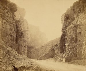 De Cheddar Cliffs, de Central Valley door Roger Fenton