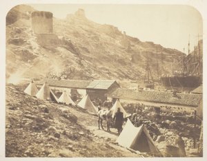 Het Genuese kasteel, Balaklava door Roger Fenton