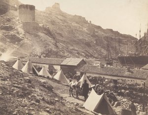 Het Genuese Kasteel, Balaklava, 1855 door Roger Fenton