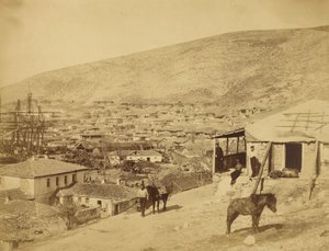 De stad Balaklava door Roger Fenton