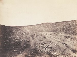 De vallei van de schaduw des doods door Roger Fenton