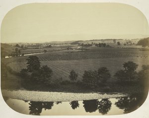 Vallei van de Ribble en Pendle Hill, 1859 door Roger Fenton
