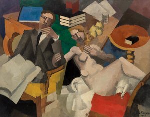 Huwelijksleven door Roger de La Fresnaye