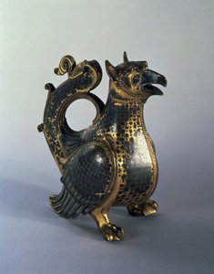 Waterkan in de vorm van een griffioen, begin 12e eeuw