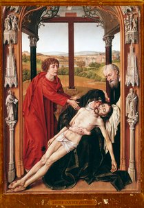 Pieta Schilderij door Rogier van der Weyden 1435-1438 Granada, Koninklijke Kapel Spanje door Rogier van der Weyden