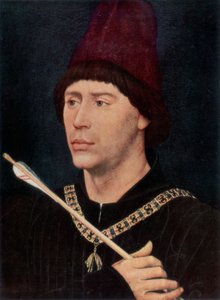Portret van Antoine, bastaard van Bourgondië, ca. 1456, 1927 door Rogier van der Weyden