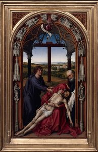 Het altaar van Onze Lieve Vrouw Miraflores Altar, c. 1440 door Rogier van der Weyden