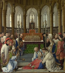De opgraving van Sint Hubertus, 1430s door Rogier van der Weyden