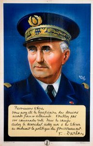 Admiraal Darlan, Vichy Franse propagandaposter