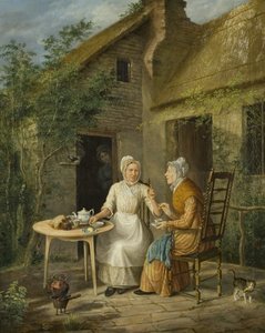 De dorpsroddels, ca. 1828 door Rolinda Sharples