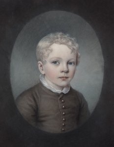 Edgeworth King in een bruin pak door Rolinda Sharples or Ellen Sharples