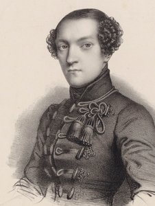 Portret van de pianist en componist Antoine de Kontski 1817-1899 door Romain Cazes