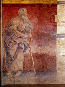 Een filosoof, detail (fresco) door Roman