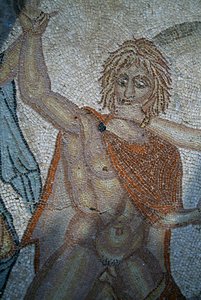Ontvoering van Hylas door nimfen, mozaïek in Huis van Venus in Romeinse stad Volubilis (UNESCO Werelderfgoedlijst)