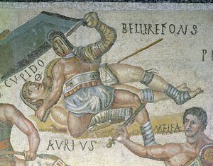 Strijd tussen gladiatoren (detail)