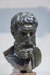Buste van Epicurus