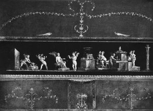 Cherubijnen die geld maken, fries uit de Oecus van het Huis van de Vettii, ca. 50-79 AD