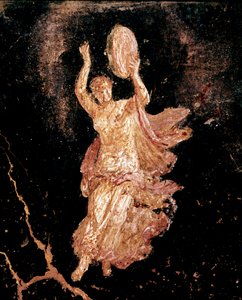 Danseres met tamboerijn (fresco)