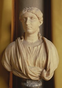 Hoofd van Agrippina, de voormalige vrouw van Germanicus door Roman