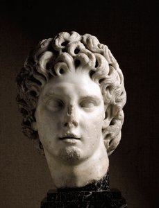 Hoofd van Alexander de Grote, 2e eeuw v.Chr. door Roman