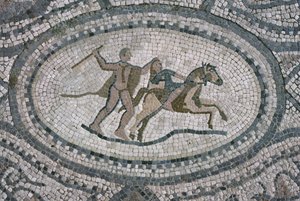 Hercules en de Amazonekoningin, van de vloer van 