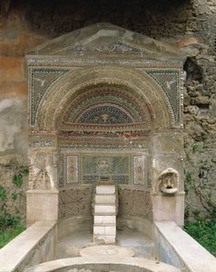 Huis van de Grote Fontein, Mercuriusstraat, Pompeii, Italië (foto) door Roman