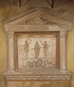 Huishoudelijk heiligdom, uit de Casa dei Vetti (Huis van de Vettii) door Roman