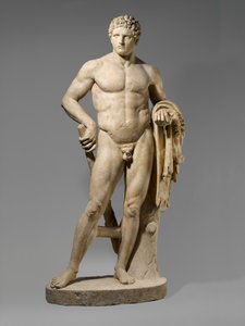Marmeren beeld van een jeugdige Hercules, 69-96 AD (marmer) door Roman