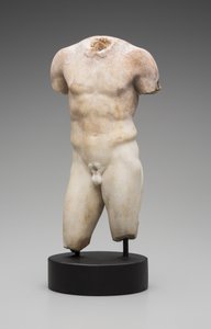 Naakt mannelijk torso (marmer)