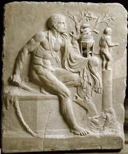 Orestes raadpleegt het orakel van Apollo in Delphi