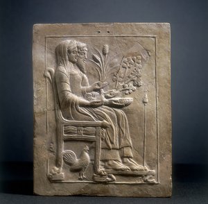 Pinax van Persephone en Pluto in de onderwereld