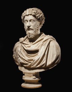 Portret buste van Keizer Marcus Aurelius, ca. 170-180 AD