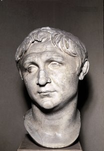 Portret van Pompeius de Grote (marmeren beeldhouwwerk) door Roman