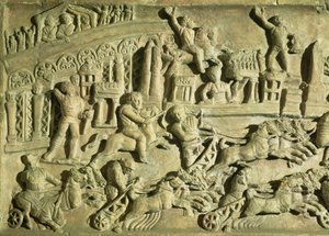 Reliëf dat spellen in het Circus Maximus afbeeldt door Roman
