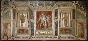 Romeinse kunst: Dionysische groep. 1e eeuw. Uit Pompeii. Napels, Museo Archeologico Nazionale door Roman