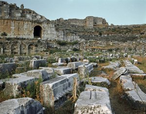 Romeinse kunst, Hellenistische periode: het theater van Miletus. 2e eeuw. Turkije door Roman