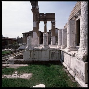 Romeinse kunst: uitzicht op het capitool (capitolium), 73 n.Chr., Brescia Italië door Roman
