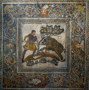 Romeinse kunst: wilde zwijnenjacht