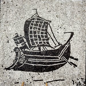 Sabratha-schip keert terug naar de haven van Ostia