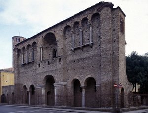 Het paleis van keizer Theodorik de Grote (455 - 526) in Ravenna