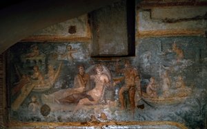 De terugkeer van Proserpina uit de onderwereld, 2e-3e eeuw (fresco)