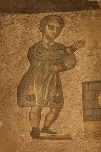 Twee apsis kamer, vloermozaïek, Villa Romana del Casale, Piazza Armerina, Sicilië, Italië door Roman