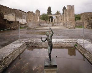 Uitzicht op de Casa del Fauno (Huis van de Faun) door Roman