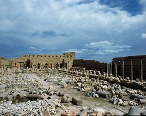 Zicht op het Forum van Septimius Severus