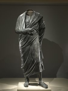 De keizer als filosoof, waarschijnlijk Marcus Aurelius door Roman Imperial Period
