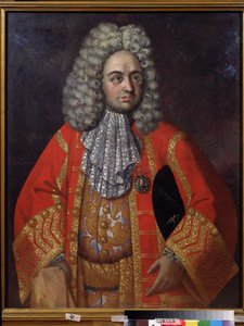 Portret van Grigory Dmitrievich Stroganov door Roman Nikitich Nikitin