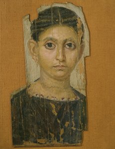 Mummie vrouwelijk portret, uit Fayum, laat 3e eeuw na Christus