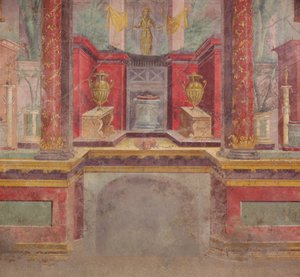 Muurschildering uit het cubiculum van een villa in Boscoreale, c.50-40 v.Chr. door Roman Republican Period