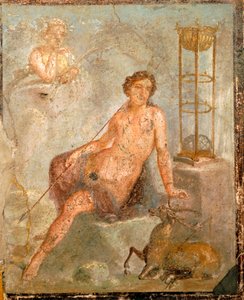 Een jonge Cyparissus, fresco uit Huis van Vettii, Pompeii, Campania, Romeinse Beschaving door Roman Roman